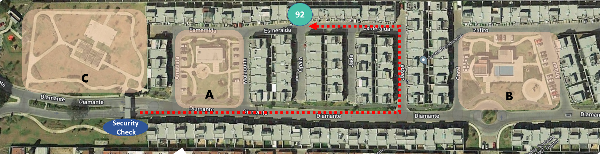 Mapa aurea Residencial