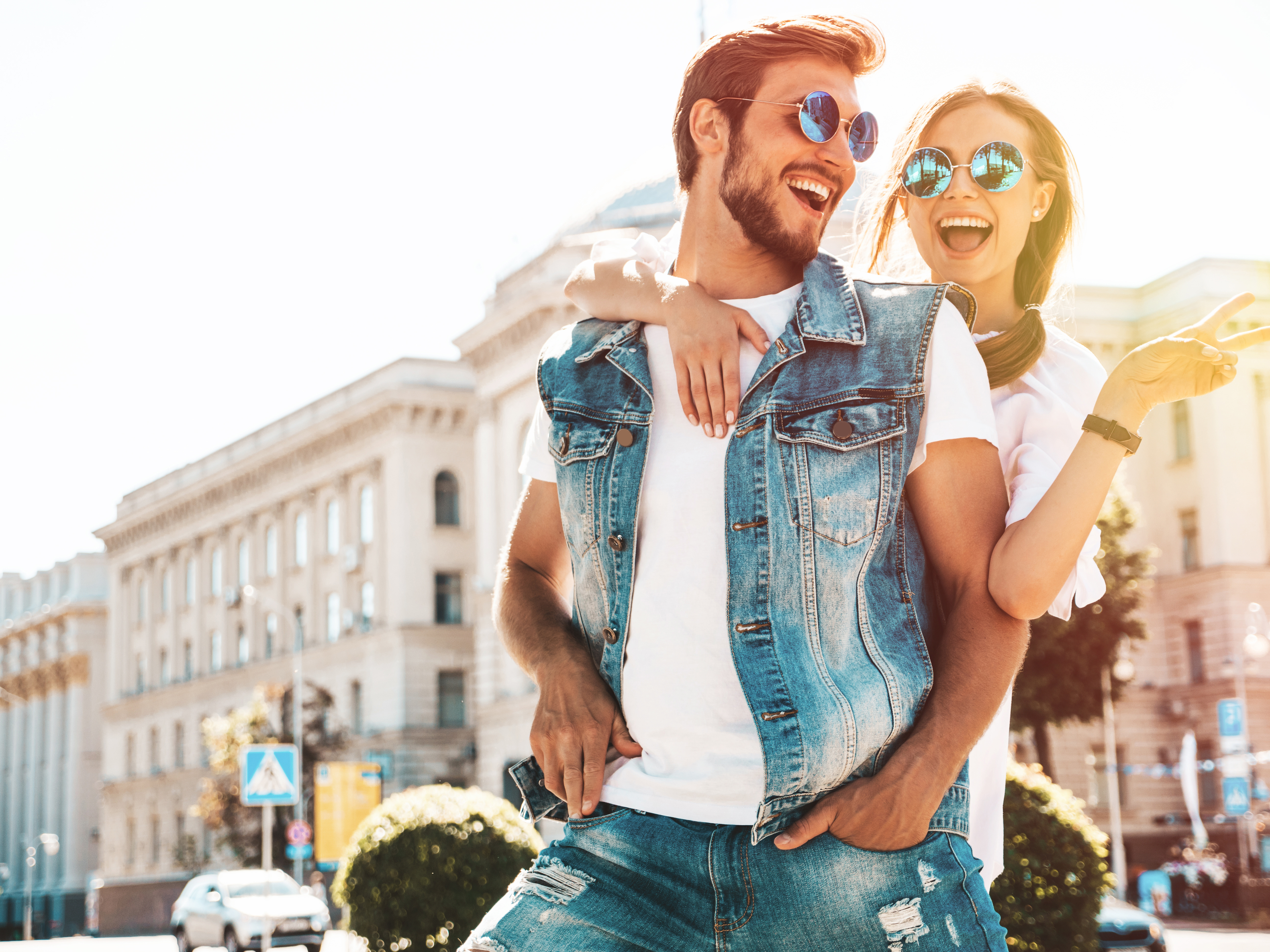 smiling-beautiful-girl-her-handsome-boyfriend